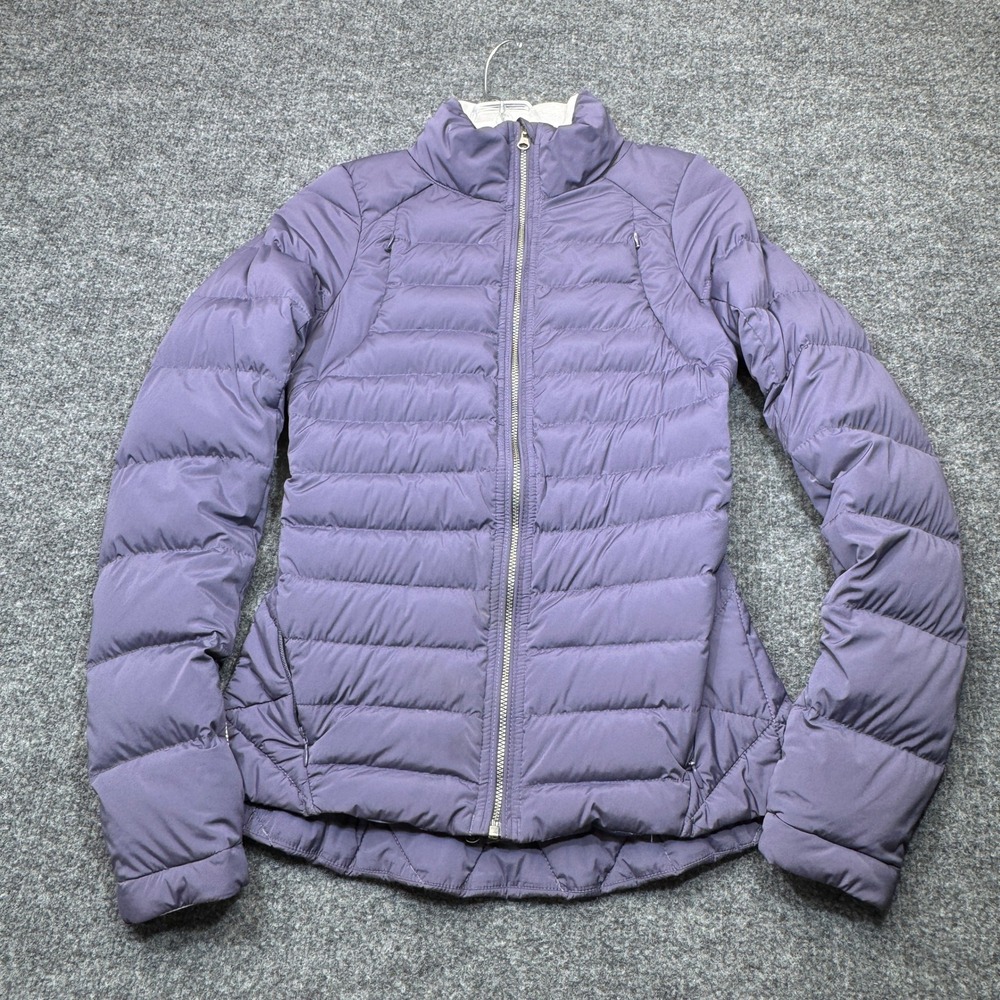 Lululemon Down For It All Jacket Womens 4 Purple Puffer Goose Down Gorpcore